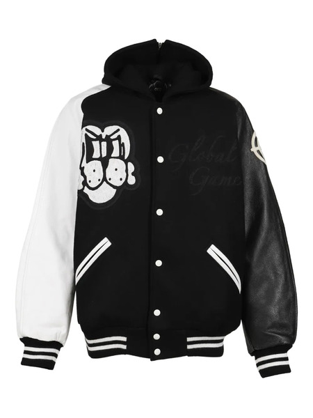  Chito Gobal Game Hooded Graphic Jacket - Black 