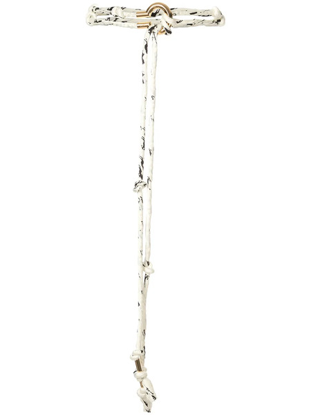  Chloé Braided Rope Belt - White 