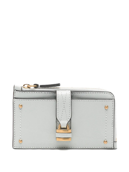  Chloé Buckle Leather Wallet - Blue 