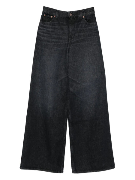  Chloé Buttoned Wide-leg Jeans - Black 