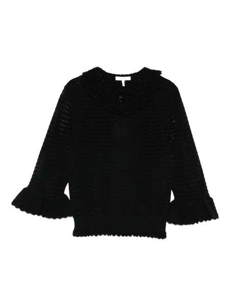  Chloé Crochet Top - Black 