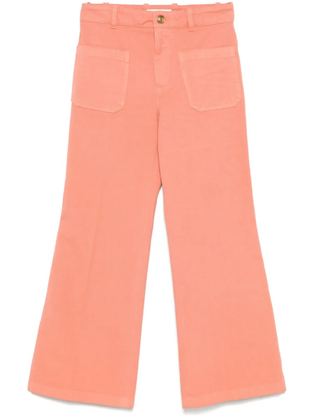  Chloé Cropped Bootcut Trousers - Orange 