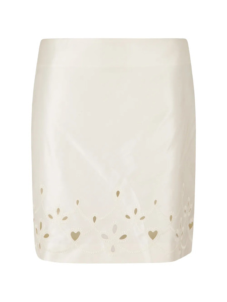  Chloé Cut-out Mini Skirt - White 