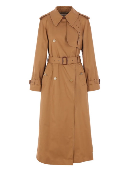  Chloé Double-breasted Belted Trench Coat - Brown 