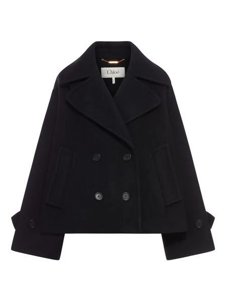  Chloé Double-breasted Jacket - 001 Black 