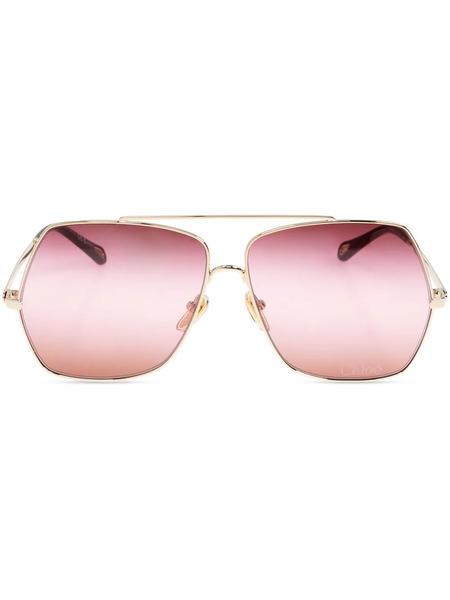  Chloé Eyewear Aly Sunglasses - Gold 