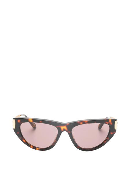  Chloé Eyewear Cat-eye Tortoiseshell-pattern Sunglasses - Brown 