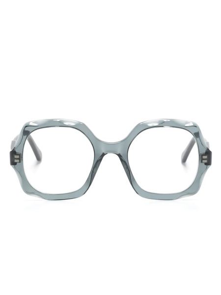  Chloé Eyewear Geometric-frame Glasses - Black 