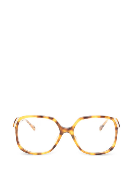  Chloé Eyewear Geometric-frame Glasses - Brown 
