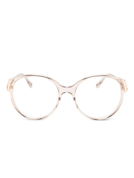  Chloé Eyewear Oval-frame Glasses - Brown 
