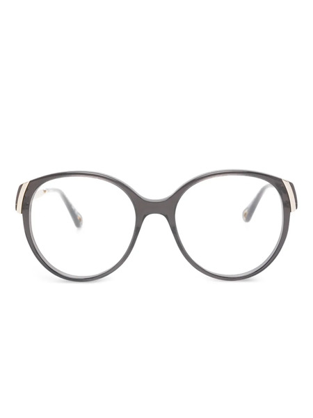  Chloé Eyewear Oval-frame Glasses - Grey 