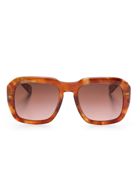  Chloé Eyewear Oversize-frame Sunglasses - Brown 