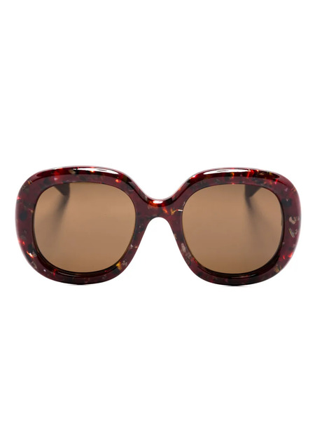  Chloé Eyewear Oversized-frame Sunglasses - Red 