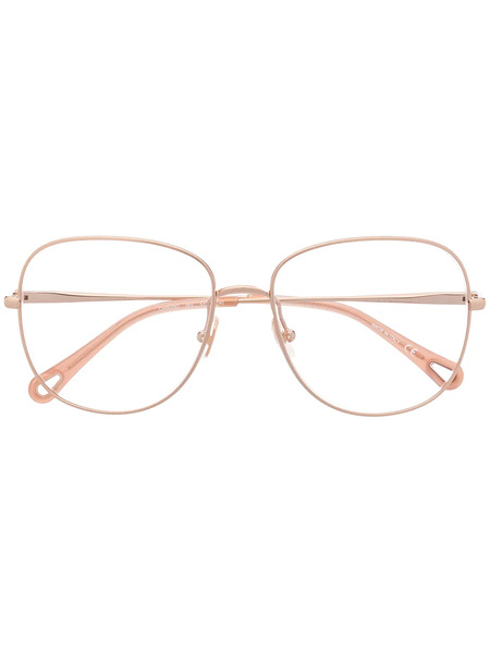  Chloé Eyewear Oversized Glasses - Gold 