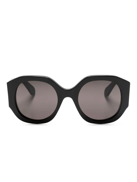  Chloé Eyewear Oversized Round-frame Sunglasses - Black 