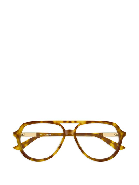  Chloé Eyewear Pilot-frame Glasses - Brown 