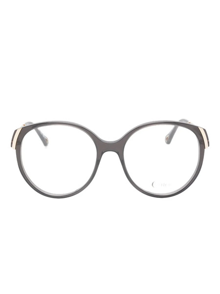  Chloé Eyewear Round Frame Glasses - Grey 