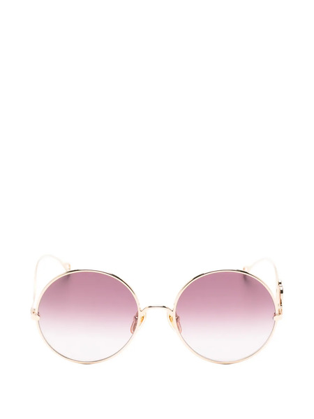  Chloé Eyewear Round-shape Sunglasses - Gold 
