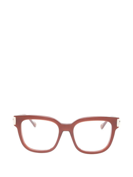  Chloé Eyewear Square-frame Glasses - Brown 