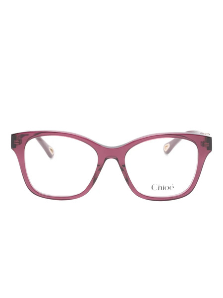  Chloé Eyewear Square-frame Glasses - Red 