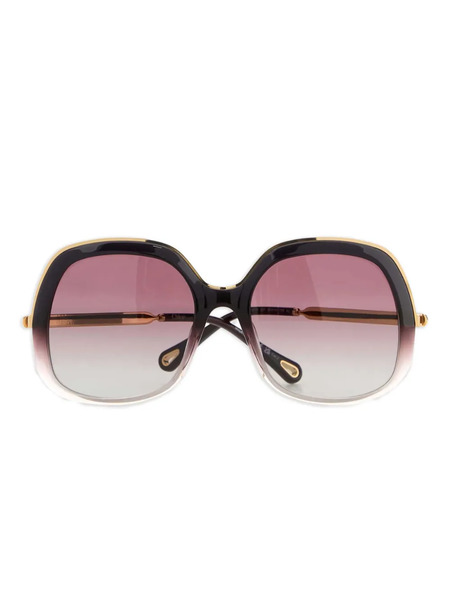  Chloé Eyewear Square-frame Sunglasses - Black 