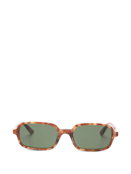  Chloé Eyewear Tortoise Rectangle Sunglasses - Brown 