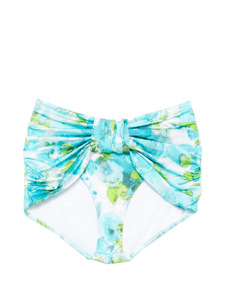  Chloé Floral-print Bikini Bottoms - Blue 