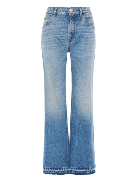  Chloé Frayed-hem Flared Jeans - Blue 