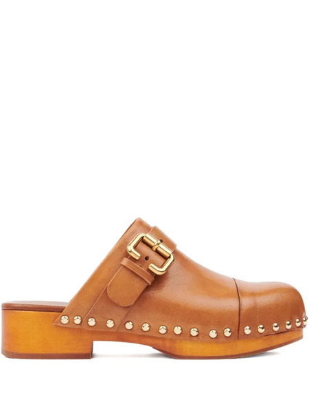  Chloé Jeannette Clogs - Brown 