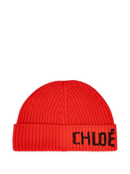  Chloé Joyful Beanie Hat - Red 