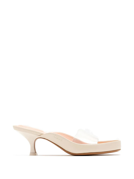  Chloé Junie Transparent-strap Mules - Neutrals 