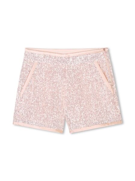  Chloé Kids Sequin-embellished Shorts - Pink 