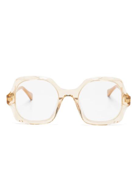  Chloé Kids Square-frame Glasses - Neutrals 