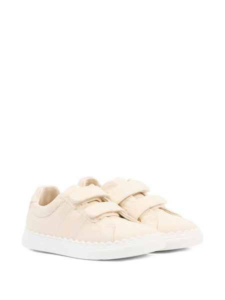  Chloé Kids Touch-strap Sneakers - Neutrals 