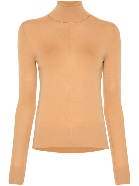 Chloé Logo-embroidered Wool Jumper - Neutrals 