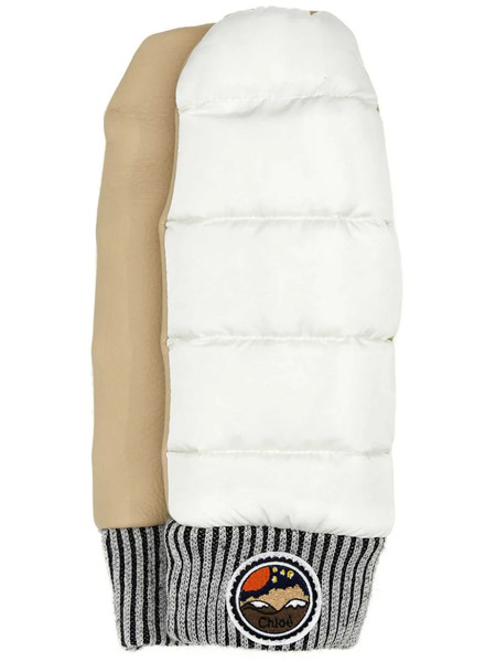  Chloé Logo-patch Gloves - White 