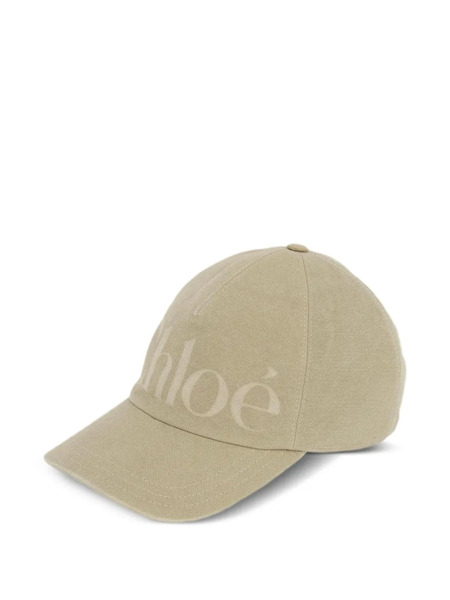  Chloé Logo-print Baseball Cap - Neutrals 