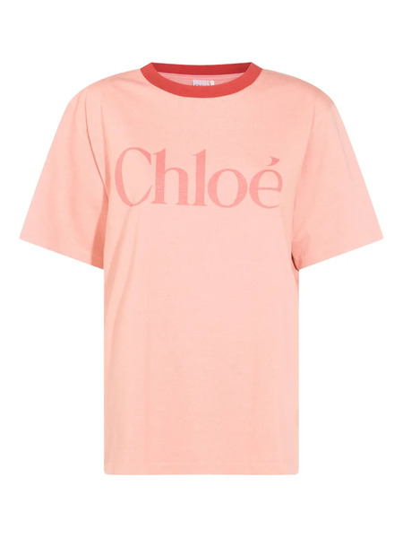  Chloé Logo-print T-shirt - Pink 
