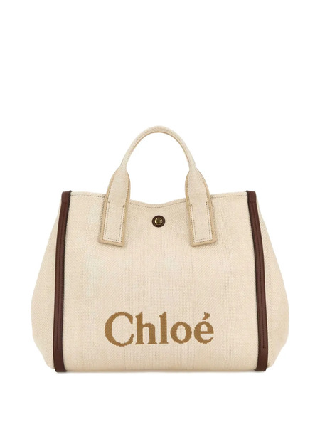  Chloé Logo-print Tote Bag - Neutrals 