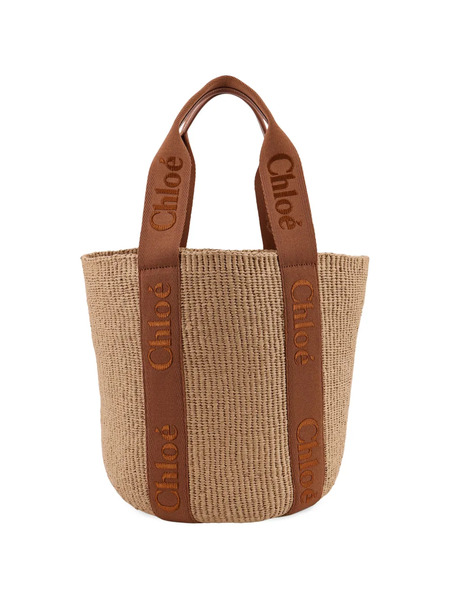  Chloé Logo-straps Bucket Bag - Neutrals 