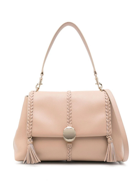 Chloé Medium Penelope Leather Shoulder Bag - Neutrals 