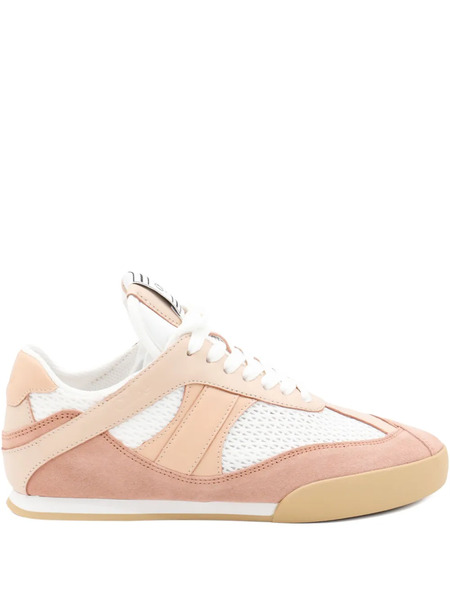  Chloé Mesh-panel Suede Sneakers - Pink 