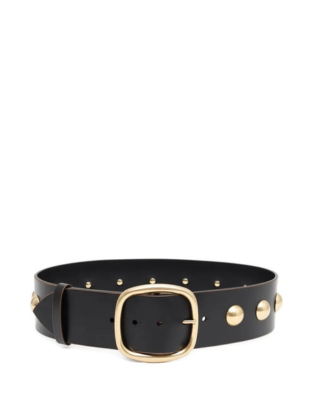  Chloé Midnight Studded Buckle Belt - Black 