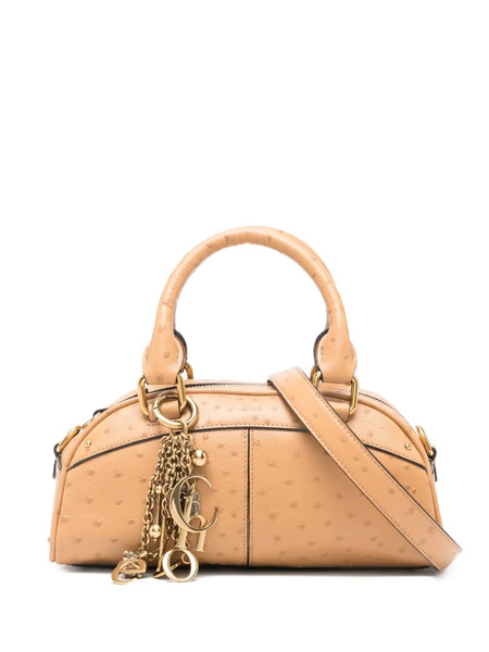  Chloé Mini Bowling Charm Tote Bag - Neutrals 