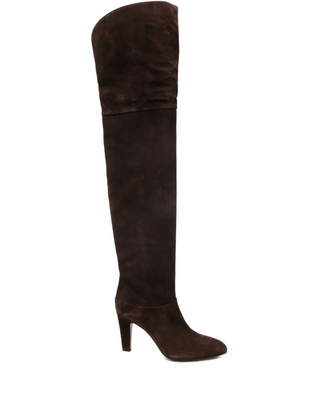  Chloé 85mm Eve Suede Over-the-knee Boots - Brown 