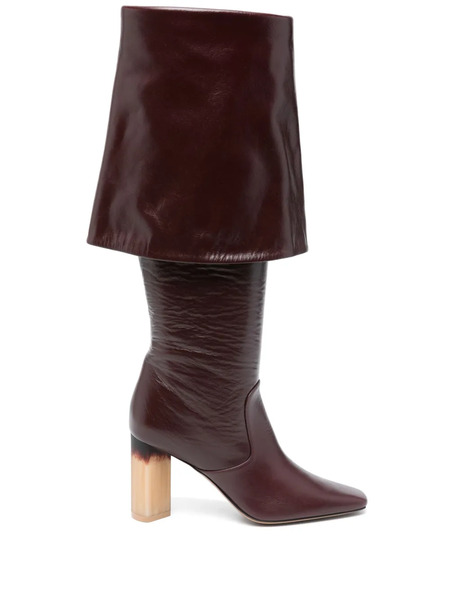  Chloé 85mm Georgia Boots - Red 