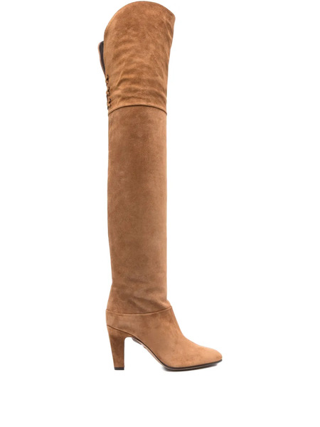  Chloé 90mm Suede Boots - Brown 