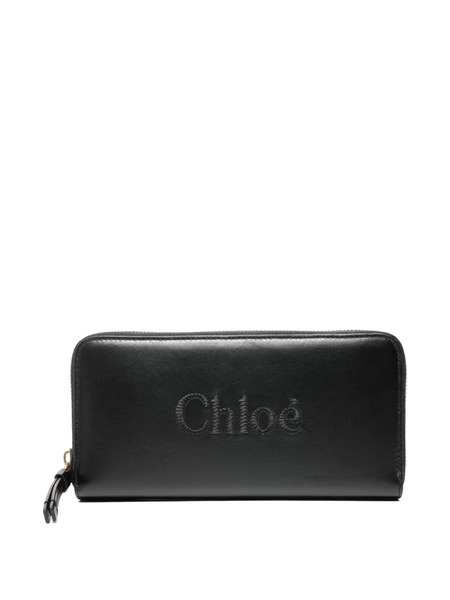  Chloé Pre-owned 2015-2025 Logo-embroidery Wallet - Black 