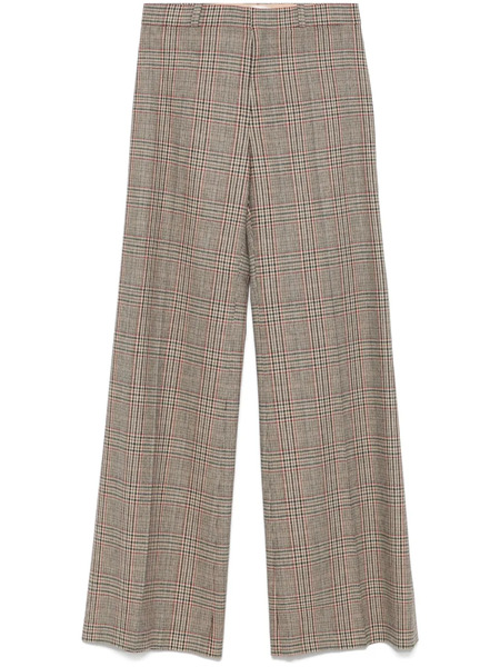  Chloé Prince Of Wales-check Trousers - Neutrals 
