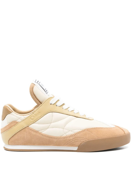  Chloé Quilted-panel Sneakers - Neutrals 